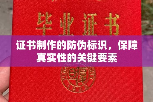 通榆证书制作的防伪标识，保障真实性的关键要素