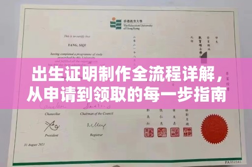 通榆出生证明制作全流程详解，从申请到领取的每一步指南