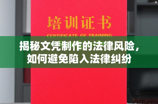 通榆揭秘文凭制作的法律风险，如何避免陷入法律纠纷