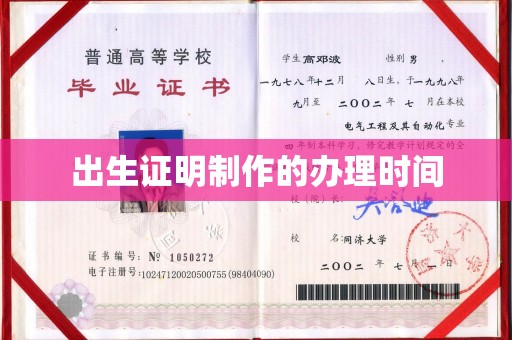通榆出生证明制作的办理时间