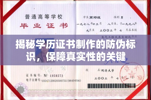 通榆揭秘学历证书制作的防伪标识，保障真实性的关键