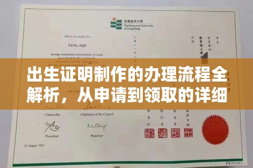 通榆出生证明制作的办理流程全解析，从申请到领取的详细指南