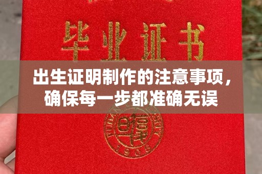 通榆出生证明制作的注意事项，确保每一步都准确无误