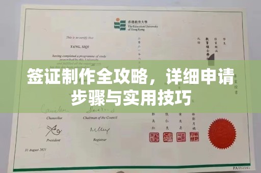 通榆签证制作全攻略，详细申请步骤与实用技巧