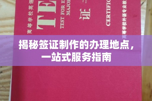 通榆揭秘签证制作的办理地点，一站式服务指南