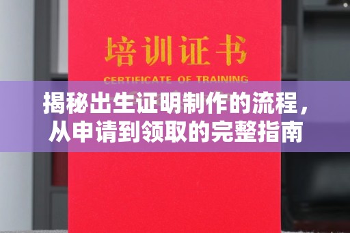 通榆揭秘出生证明制作的流程，从申请到领取的完整指南